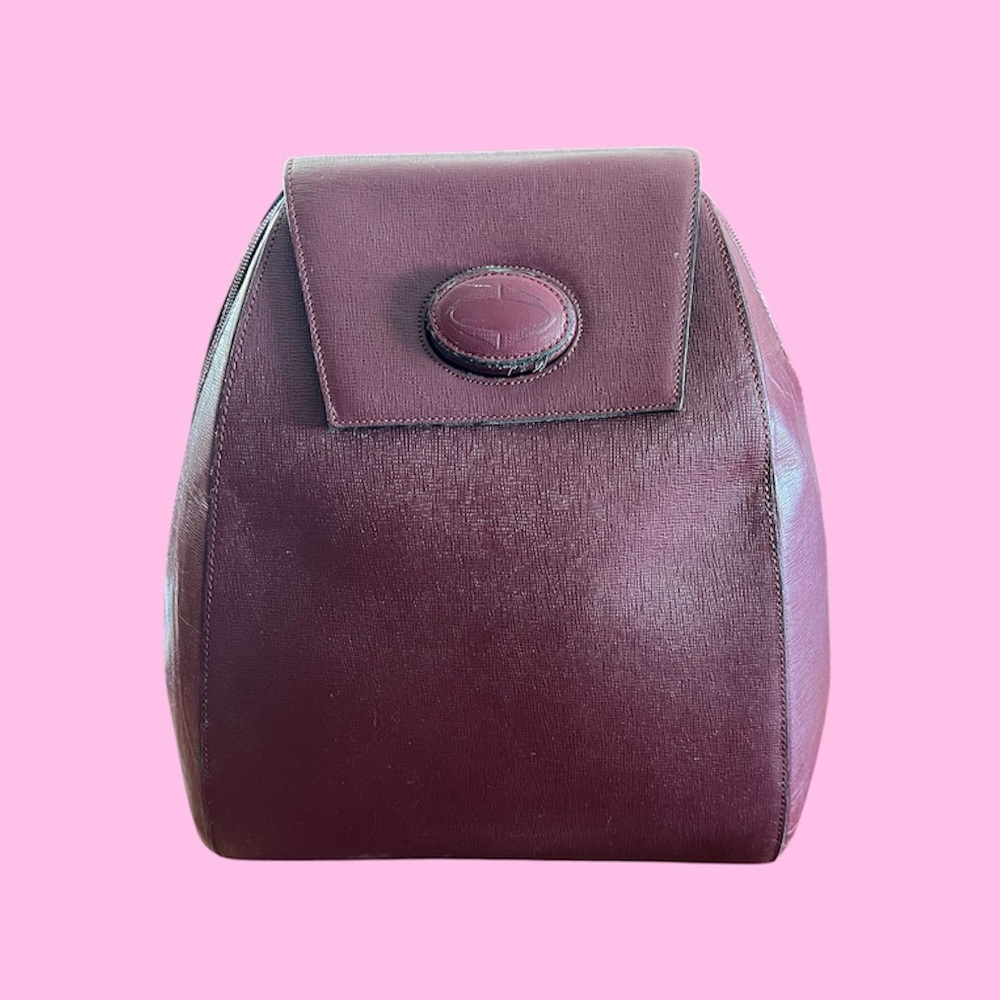Elegant Burgundy Women's Backpack Bag